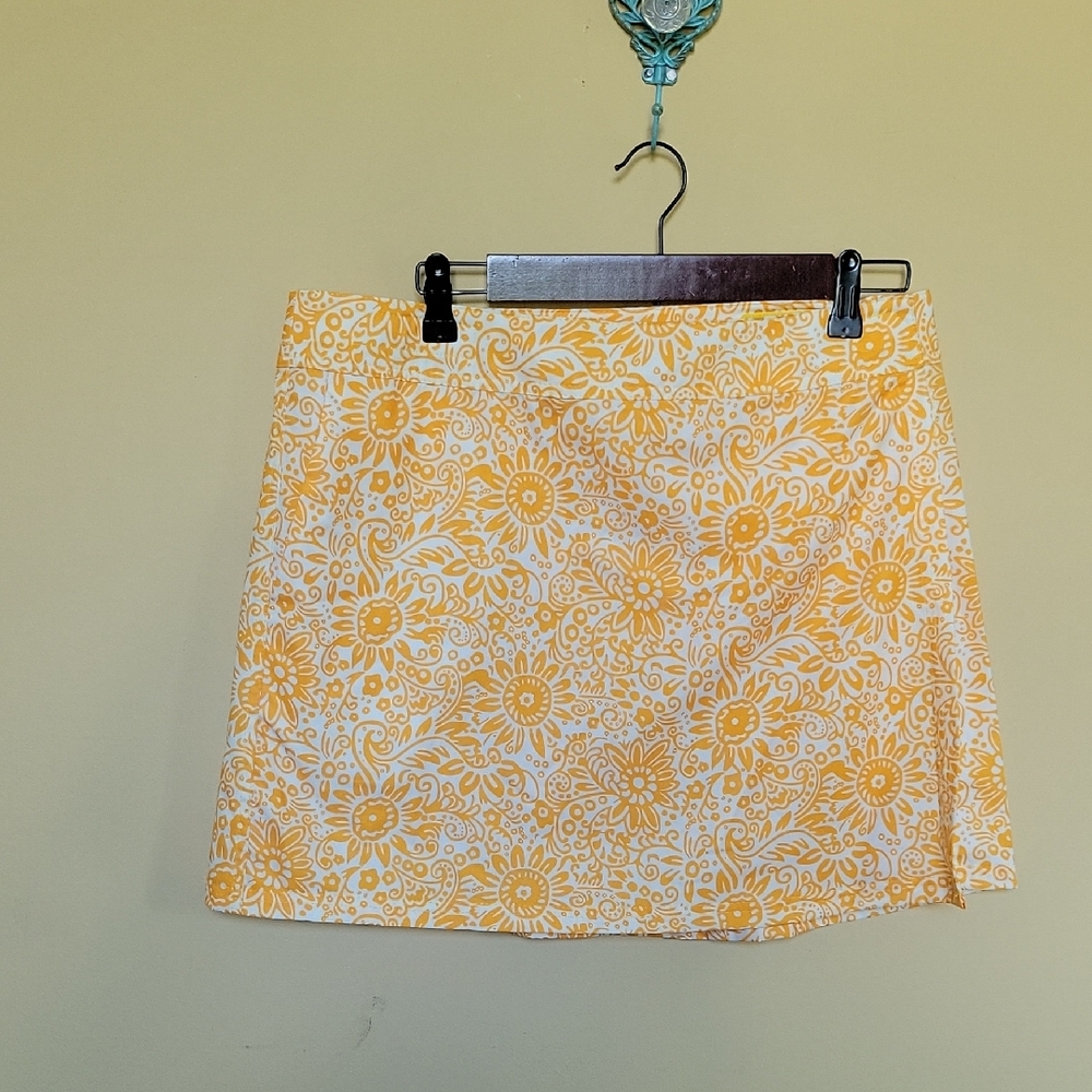 Ripskirt Hawaii Yellow Floral Mini Skirt